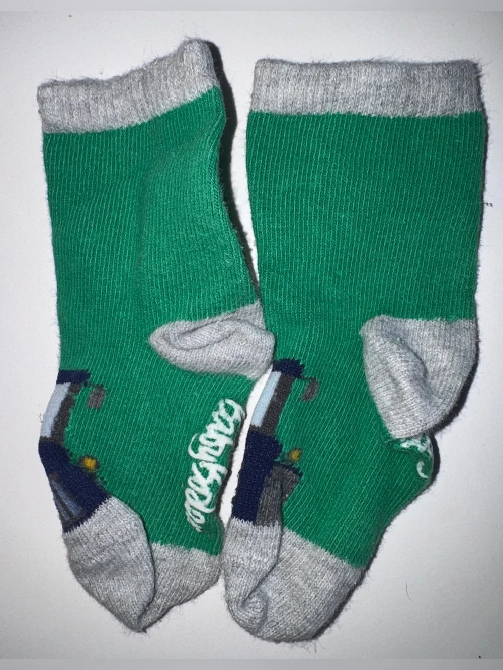 Bundle of Baby Boden socks 6-12 months tractors and stripes